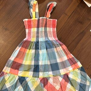 Tea Collection Multicolor Plaid Kids Casual Dress